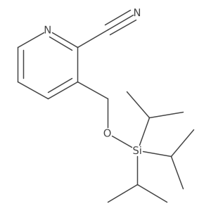 2-Cyano-3-((triisopropylsilyl)ethynyl)pyridine Structure