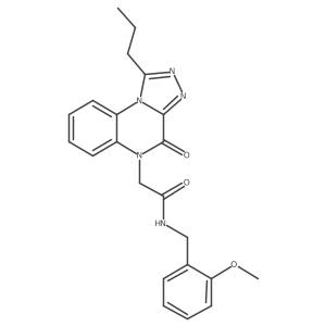 N-(2-methoxybenzyl)-2-(4-oxo-1-propyl[1,2,4]triazolo[4,3-a]quinoxalin-5(4H)-yl)acetamide Structure