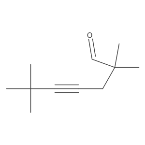2,2,6,6-Tetramethylhept-4-ynal结构式