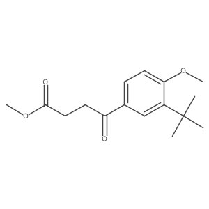 Methyl 4-(3-tert-butyl-4-methoxyphenyl)-4-oxobutanoate Structure