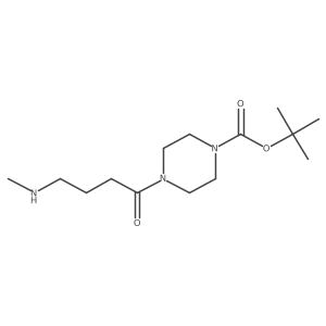 Tert-butyl 4-[4-(methylamino)butanoyl]piperazine-1-carboxylate结构式