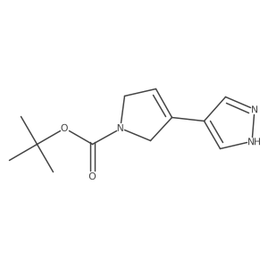 tert-Butyl 3-(1H-pyrazol-4-yl)-2,5-dihydro-1H-pyrrole-1-carboxylate Structure
