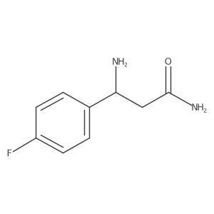 (3R)-3-amino-3-(4-fluorophenyl)propanamide Structure