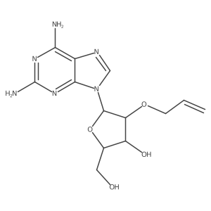 (2R,3R,4R,5R)-4-(Allyloxy)-5-(2,6-diamino-9H-purin-9-yl)-2-(hydroxymethyl)tetrahydrofuran-3-ol结构式