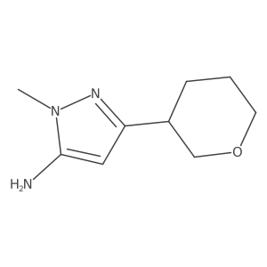 1-methyl-3-(oxan-3-yl)-1H-pyrazol-5-amine Structure