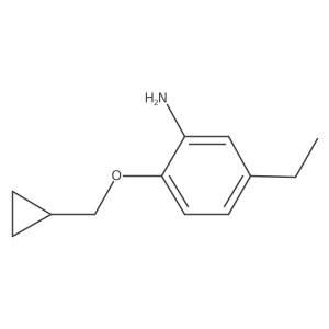 2-(Cyclopropylmethoxy)-5-ethylaniline Structure