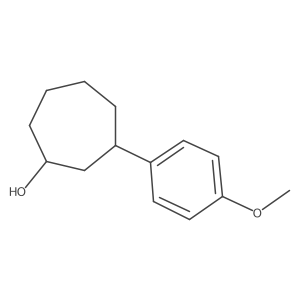 3-(4-Methoxyphenyl)cycloheptan-1-ol结构式
