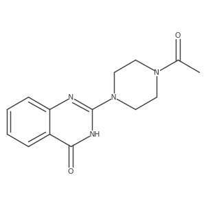2-(4-Acetylpiperazin-1-yl)-3,4-dihydroquinazolin-4-one结构式