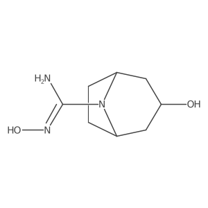 N',3-dihydroxy-8-azabicyclo[3.2.1]octane-8-carboximidamide Structure