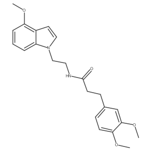 3-(3,4-dimethoxyphenyl)-N-[2-(4-methoxy-1H-indol-1-yl)ethyl]propanamide Structure
