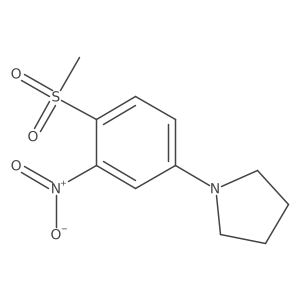 1-[4-(Methylsulfonyl)-3-nitrophenyl]pyrrolidine Structure