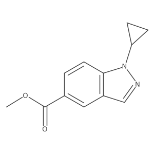 Methyl 1-cyclopropyl-1H-indazole-5-carboxylate结构式