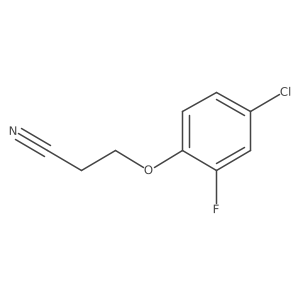 3-(4-Chloro-2-fluorophenoxy)propanenitrile结构式