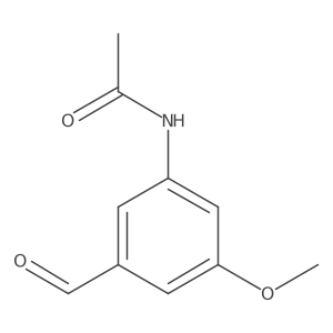 N-(3-Formyl-5-methoxyphenyl)acetamide结构式