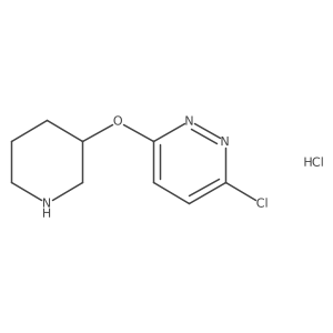 (S)-3-chloro-6-(piperidin-3-yloxy)pyridazine hydrochloride Structure