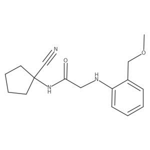 N-(1-cyanocyclopentyl)-2-{[2-(methoxymethyl)phenyl]amino}acetamide结构式