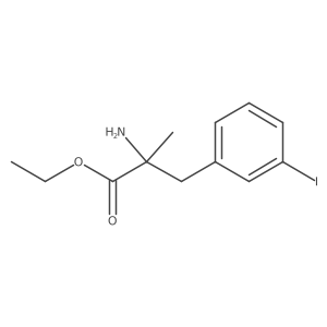 2-Amino-3-(3-iodophenyl)-2-methylpropionic acid ethyl ester结构式