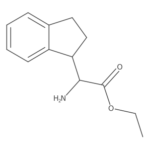 ethyl 2-amino-2-(2,3-dihydro-1H-inden-1-yl)acetate Structure