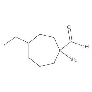 1-Amino-4-ethylcycloheptane-1-carboxylic acid Structure
