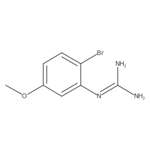 1-(2-Bromo-5-methoxyphenyl)guanidine Structure