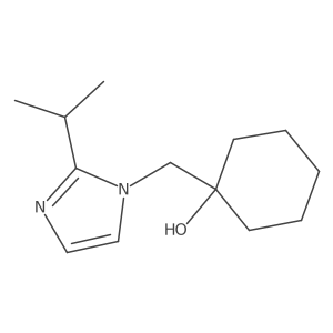 1-{[2-(propan-2-yl)-1H-imidazol-1-yl]methyl}cyclohexan-1-ol结构式