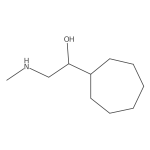 1-Cycloheptyl-2-(methylamino)ethan-1-ol结构式