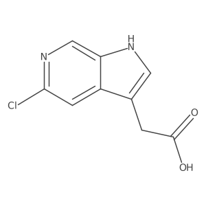 2-{5-chloro-1H-pyrrolo[2,3-c]pyridin-3-yl}acetic acid结构式
