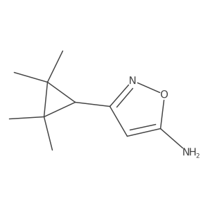 3-(2,2,3,3-Tetramethylcyclopropyl)isoxazol-5-amine结构式