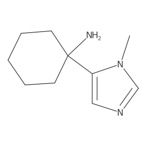 1-(1-methyl-1H-imidazol-5-yl)cyclohexan-1-amine Structure