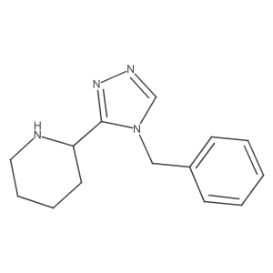 2-(4-Benzyl-4H-1,2,4-triazol-3-yl)piperidine结构式