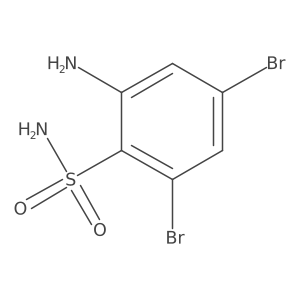 2-Amino-4,6-dibromobenzenesulfonamide结构式