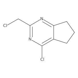 4-chloro-2-(chloromethyl)-5H,6H,7H-cyclopenta[d]pyrimidine Structure