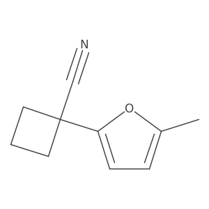 1-(5-Methylfuran-2-yl)cyclobutane-1-carbonitrile Structure