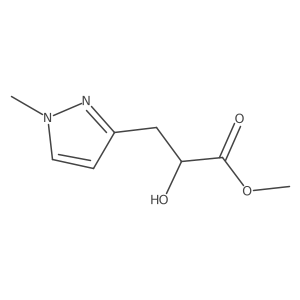 methyl 2-hydroxy-3-(1-methyl-1H-pyrazol-3-yl)propanoate Structure
