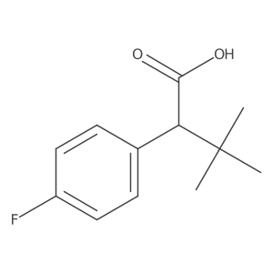 alpha-tert-Butyl-4-fluorobenzeneacetic acid Structure