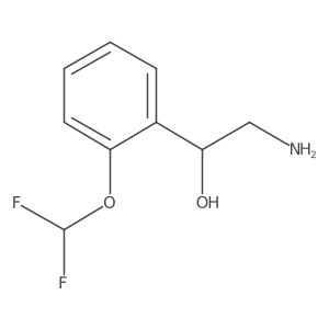 (1R)-2-amino-1-[2-(difluoromethoxy)phenyl]ethan-1-ol Structure