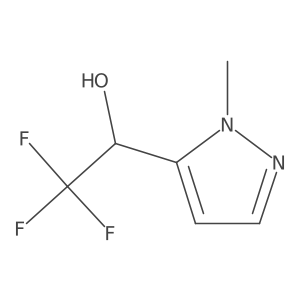 (1R)-2,2,2-trifluoro-1-(1-methyl-1H-pyrazol-5-yl)ethan-1-ol结构式