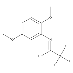 N-(2,5-Dimethoxyphenyl)-2,2,2-trifluoroacetimidoyl Chloride Structure