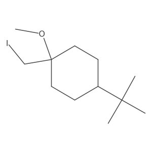 4-Tert-butyl-1-(iodomethyl)-1-methoxycyclohexane结构式