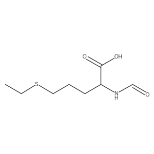 5-(Ethylsulfanyl)-2-formamidopentanoic acid结构式