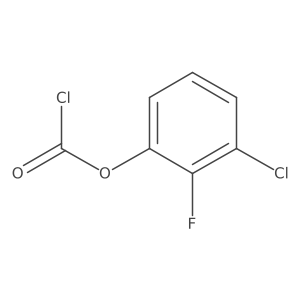 3-Chloro-2-fluorophenyl chloroformate结构式
