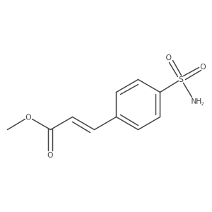 Methyl 3-(4-sulfamoylphenyl)prop-2-enoate结构式