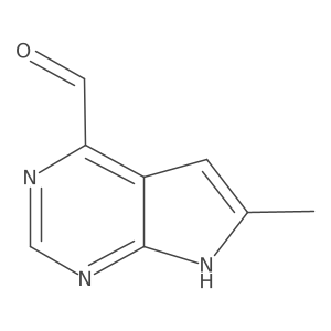 6-Methyl-7H-pyrrolo[2,3-d]pyrimidine-4-carbaldehyde Structure
