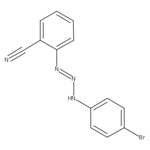 2-[3-(4-Bromophenyl)-2-triazen-1-yl]benzonitrile Structure