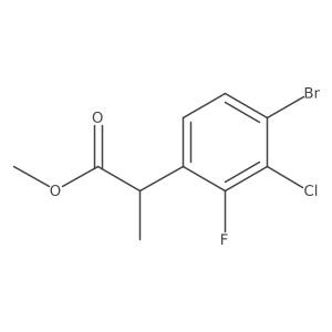 Methyl 2-(4-bromo-3-chloro-2-fluorophenyl)propanoate结构式