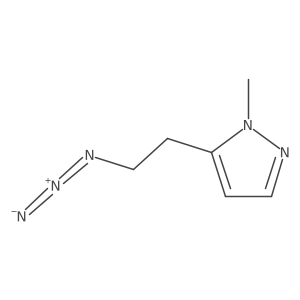 5-(2-azidoethyl)-1-methyl-1H-pyrazole结构式