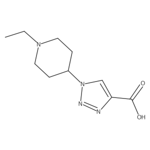 1-(1-Ethylpiperidin-4-yl)-1H-1,2,3-triazole-4-carboxylic acid结构式