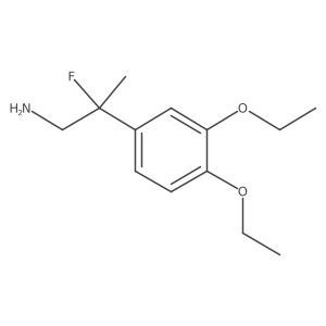 2-(3,4-Diethoxyphenyl)-2-fluoropropan-1-amine Structure