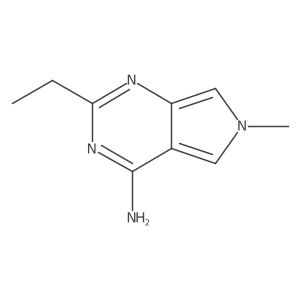 2-Ethyl-6-methyl-6H-pyrrolo[3,4-d]pyrimidin-4-amine结构式