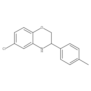 6-Chloro-3-(p-tolyl)-3,4-dihydro-2H-benzo[b][1,4]oxazine结构式